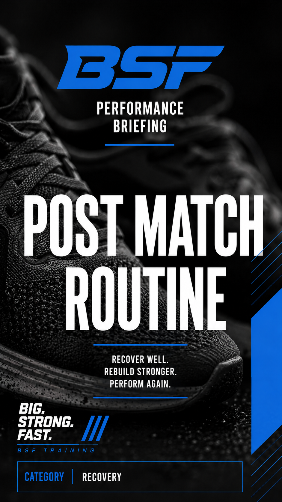 COACH PRESENTATION - POST MATCH RECOVERY